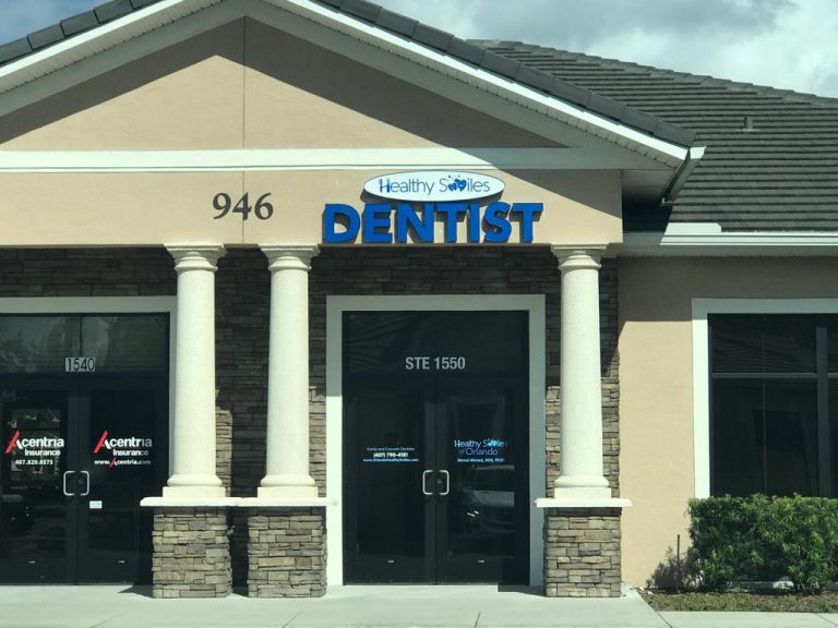 Healthy Smiles dental office at 946 International Parkway, Suite 1550 in Lake Mary, Florida